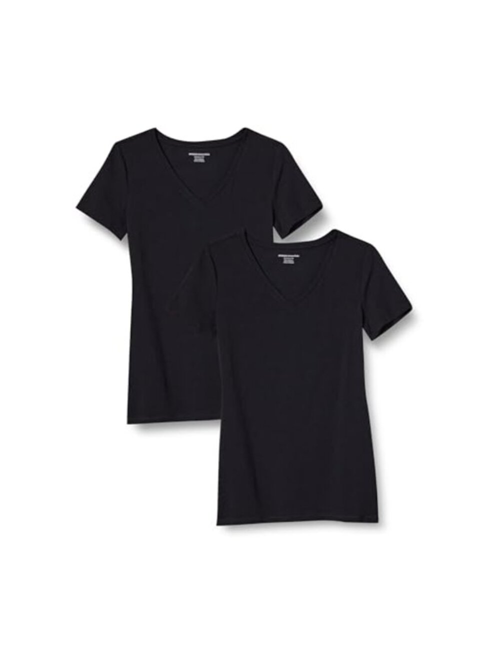 Women's Plus Size V-Neck Short Sleeve T-Shirt Cotton Modal Blend Essential